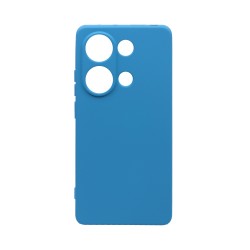 Funda de Silicona con Marco de Cámara para Xiaomi Redmi Note 13 Pro 4G/Poco M6 Pro Azul